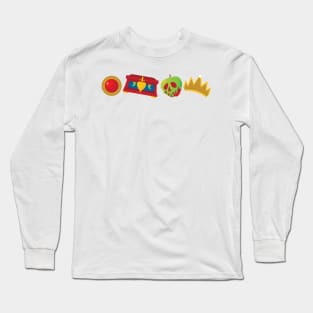 Evil Queen Icons Long Sleeve T-Shirt